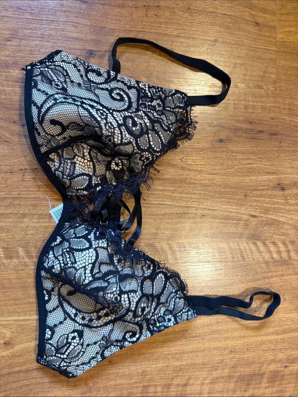 Forever 21 Black Lace Sheer Bralette